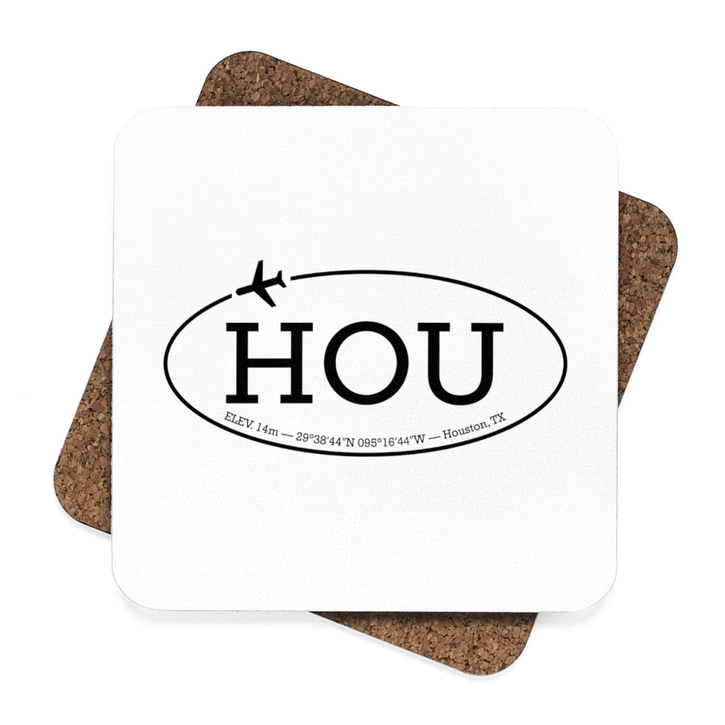 HOU Local - Hardboard Coaster Set - 4pcs