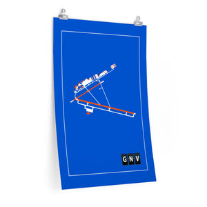 GNV Airport Diagram - Premium Matte Print